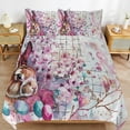 thumbnail image 6 of Easter Bunnies Rabbits Duvet Cover Set Themed Multicolor Polyester Bedding Set for Bedroom Decoration with 2 Pillow Shams, 6 of 6