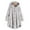 Pale Gray, variant on ELABCH Womens 2024 Winter Hooded Cardigans Button Up Fleece Coat, Plus Size Flannel Women's Fleece Jackets Coats, Winter Warm Button Plush Long Coat Fuzzy Jackets Outerwear with Pockets
