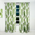 thumbnail image 2 of Designart 'Palm Tropical Leaves II' Mid-Century Modern Curtain Panel, 2 of 5