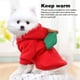 thumbnail image 3 of Sudadera con capucha para mascotas Invierno Otoño Fruta Animal Chaqueta con capucha Traje Ropa Traje Festival de clima frío Ropa Sudadera Tipo 1 M Eigraketly PT000572-03, 3 of 7