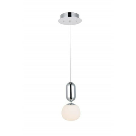 

Elegant Lighting Lea 1 light in Chrome Pendant