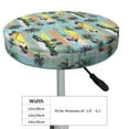 thumbnail image 2 of Goofa Hawaiian Style Printed Stool Covers Round, Waterproof Round Bar Stool Covers Anti-Slip Round Bar Stool Seat Cover with Elastic Bands Durable -12 inch, 2 of 7