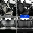 thumbnail image 5 of Car Seat Cover Fit for Toyota Tundra 2008-2026,Full Set Faux Leather Seat Protector,Breathable,Easy Care,Non-Slip,Scratch Resistant,Black,2 Row 5 Seats, 5 of 12