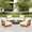 Beige, variant on Christopher Knight Home Mid-Century Modern Outdoor Low Lounge Chair with Cushions, Solid Wood Frame, Beige