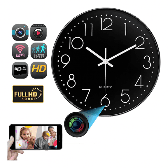 Reloj Espía con Cámara WiFi Full HD 1080p Oculta con Batería 3500mAh