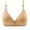 Beige1, variant on Qingpeng Women Wireless Bra Plus Size Non Padded Comfort Breathable Soft Everyday Bra with Adjust Strap