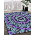 thumbnail image 2 of Ahgly Company Indoor Rectangle Patterned Koi Blue Abstract Area Rugs, 5' x 7', 2 of 6