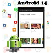 Tablet 10.1 Inch Android 12 OS Tableta, 2 in 1 Tablets with Keyboard, Mouse, Case, Stylus, Tempered Film, 32GB ROM+2GB RAM, 8MP Dual Camera, Quad Core Processor, 6000mAh Battery, 1280 * 800 FHD Tab