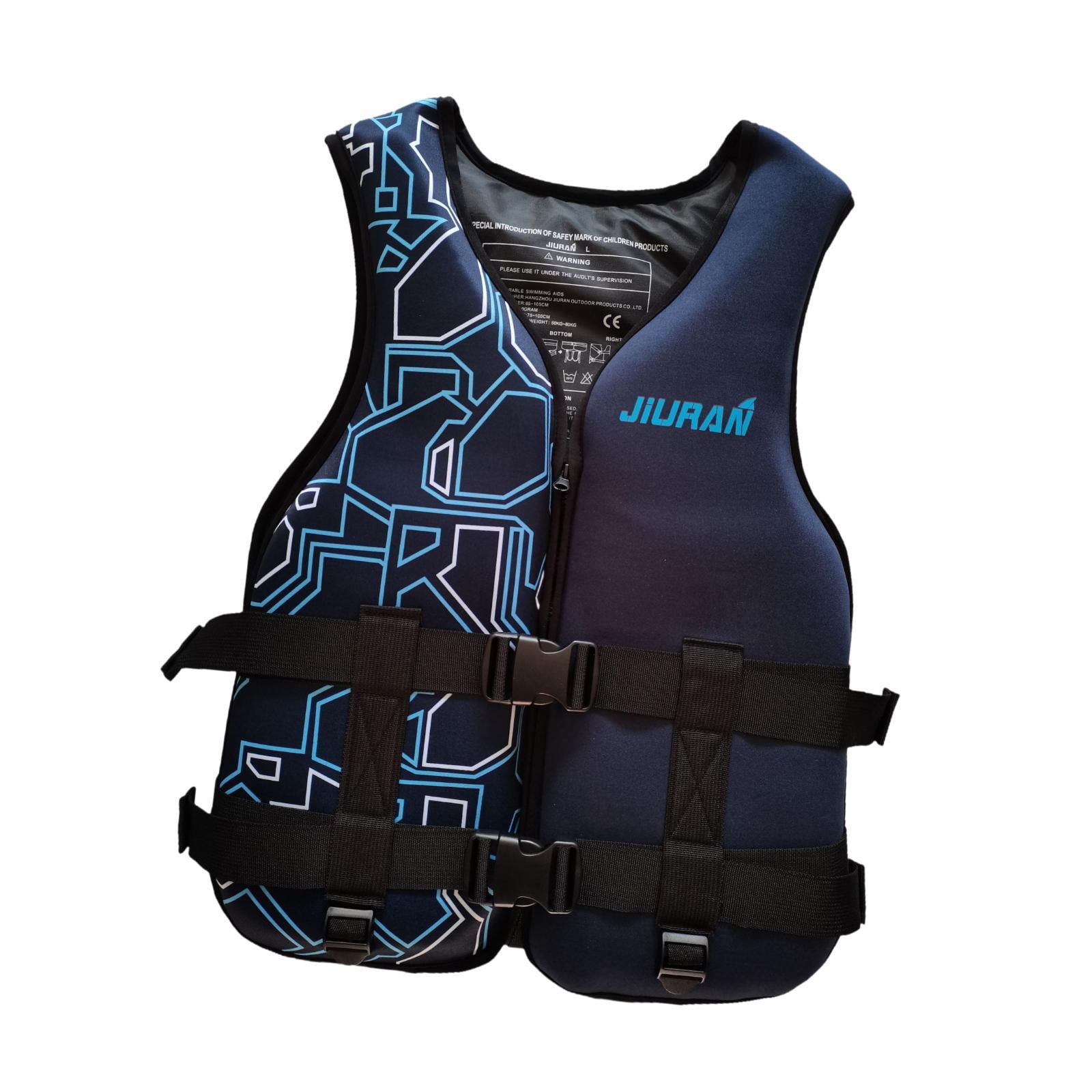 DimyFew Adults Life Vest Convenient Swim Jacket for Canoeing Swimming Paddleboarding L Blue L