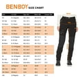 thumbnail image 6 of BenBoy Women's Outdoor Waterproof Windproof Fleece Slim Cargo Snow Ski Hiking Pants,Black Medium, 6 of 6