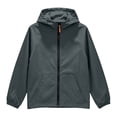 thumbnail image 5 of BLVB Kids Rain Jacket Waterproof Raincoats Boys Girls Lightweight Zip up Hooded Windbreakers for Climbing Camping Casual(Dark Gray,6-7 Years), 5 of 9