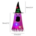 thumbnail image 2 of Halloween Hanging Witch Hats, Ghosts with Glowing Ghost Hat Lights Halloween Decorations, Witch Accessories Caps for Halloween Party Yard Patio Garden Tree Outside, 2 of 5