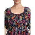 thumbnail image 2 of Terra & Sky Women's Plus Size Puff Sleeve Dress with Tie Back, 2 of 5