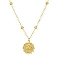 thumbnail image 2 of Hot6sl Liquidación de Ahorros de Verano Collar y Colgante de Moneda Redonda y Doce Estrellas, Cadena para Clavícula, 2 of 2
