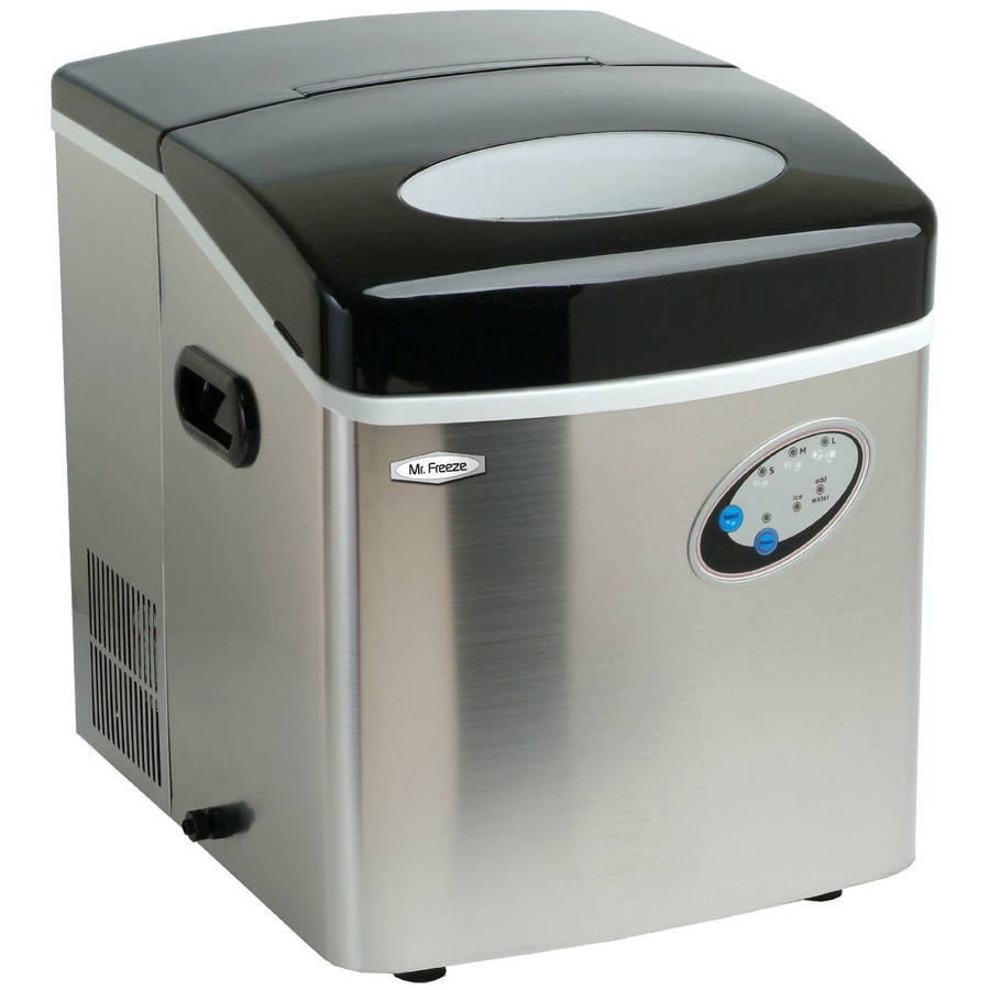 Elite Home Fashions Maximatic mr. freeze stainless steel compact counter top portable ice maker