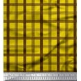 thumbnail image 1 of Soimoi Satin Silk Fabric Check Check Print Fabric by Yard 42 Inch Wide, 1 of 5