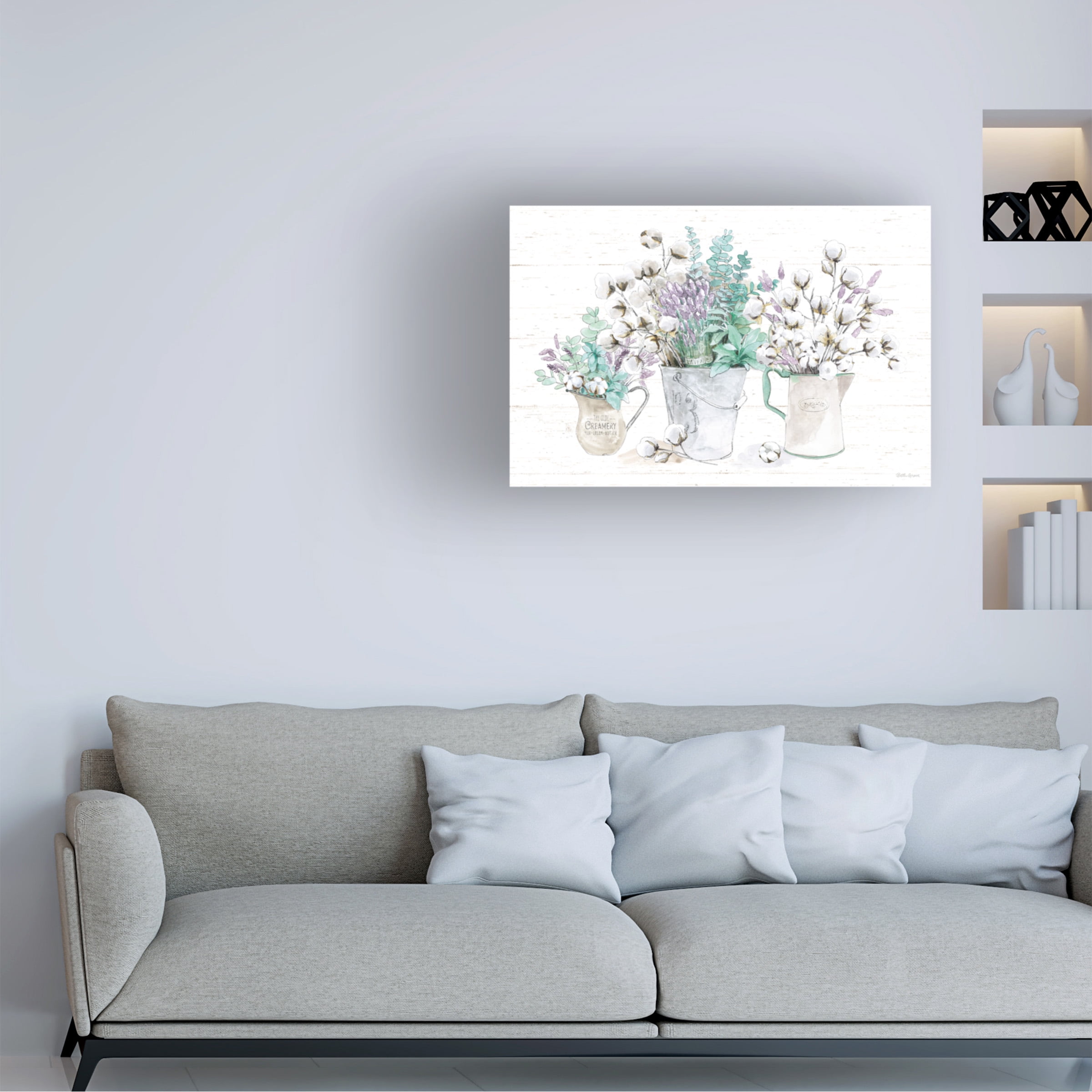 Beth Grove 'Farmhouse Cotton I' Canvas Art
