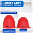 thumbnail image 3 of Nouveau Ensemble de Mini Mitaines de Four en Silicone Rouge Amélioré(2) pour Utilisation avec Ou Cuisine comme Support de Pot Ou Support de Cuisson Mini Mitaines de Four Vendu en Paire et Supports Sont Aussi des Mitaines Pincées, 3 of 8