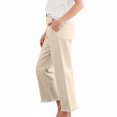 thumbnail image 4 of Women's Pants Business Casual Workwear Wide Leg Pants High Waisted Lightweight Cropped Trousers For Women Pantalones, 4 of 6