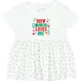 thumbnail image 3 of Inktastic My Godmother Loves Me Girls Girls Baby Dress, 3 of 5