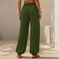 thumbnail image 6 of FchengtaiS Women's Yoga Joggers Harem Sweatpants with Pockets Casual Loose Comfy High Waisted Lounge Pants, 6 of 7