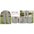 thumbnail image 6 of PUWEI Women's Casual Wide Leg Palazzo Pants High Waist Drawstring Sweatpants Lounge Trousers with Pockets, 6 of 7
