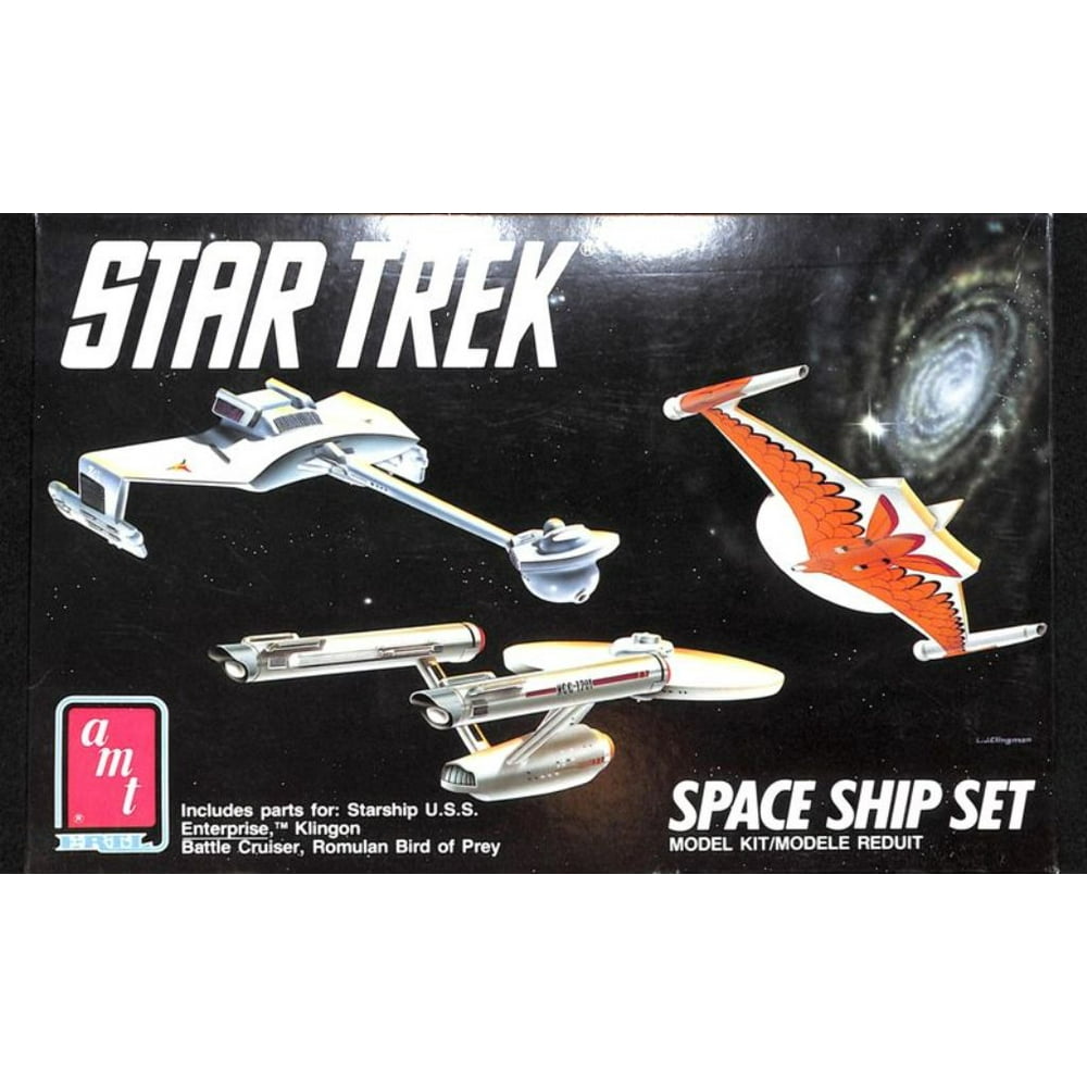 AMT ERTL Star Trek Space Ship Set Plastic Model Kit 6677