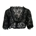 thumbnail image 5 of TAIAOJING Women Lace Crop Top Blouse For Oktoberfest Blouse Black Dirndl Blouse Lace Dirndl Elegant, 5 of 5