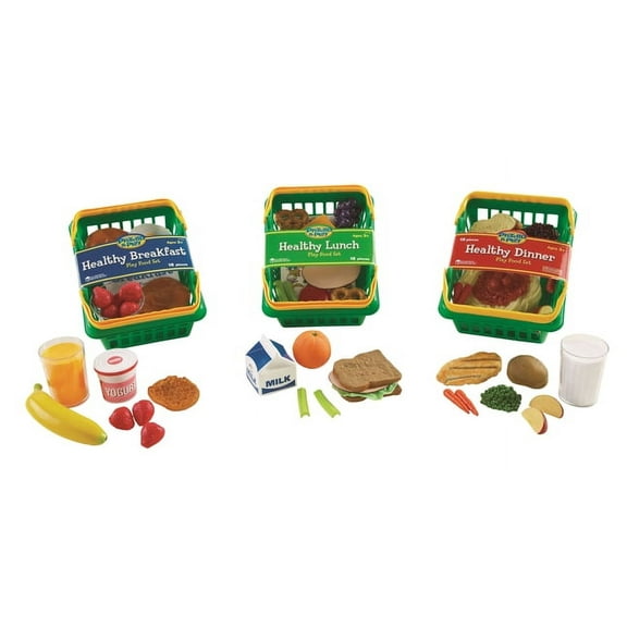 Learning Resources Pretend and Play Food Healthy Meals, Play Food, Ages 3 
