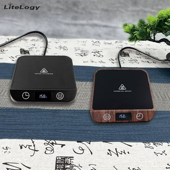 Mug Warmer - 20W Coffee Mug Warmer for Desk with Temperature Display, Timable Auto Power-Off, Smart Candle Warmer - Ideal Coffee Gifts Accessories Keep Beverages Coffee Warmer