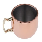 2-Pack 60ml Mug Marble Double Walled Copper Mugs Cup, Pure Solid Copper Cups with Brass Handles Finish