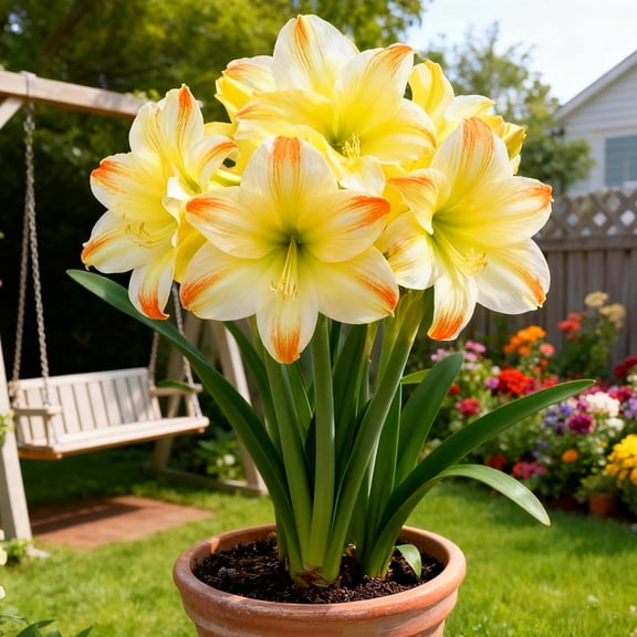Amaryllis, Low Maintenance - Easy Grow - Ideal for Beds Borders, Plant Pots & Planters