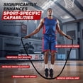 thumbnail image 3 of TaitWay 2.8lb 5lb Adult Anti-Slip Weighted Jump Rope, Heavy Skipping Rope, Black, 3 of 9