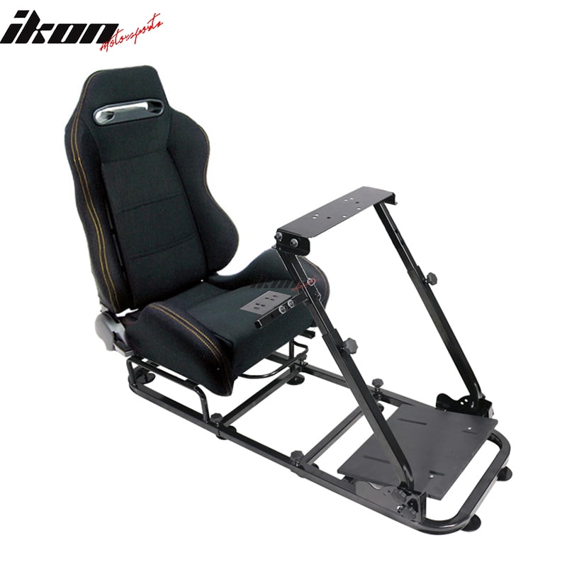 Black Cloth Cockpit Racing Simulator Steering Wheel Stand For PS4 XBOX