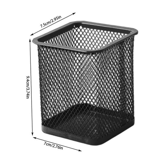 Rkxzt Pen Holder,Metal Mesh Pen Cup Organizer Desk Storage Jar for Office Home Supplies 9x10cm,Office Stationery