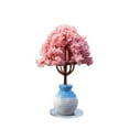thumbnail image 1 of Miniature Cherry Bonsai Tree Floral Desktop Ornament Decorative Multicolor, 1 of 4