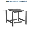 thumbnail image 4 of Square HDPE Outdoor Side Table, Durable Adirondack Patio End Table – Weather Resistant, Easy Assembly – Brown / Dark Gray / Black, 4 of 7