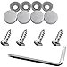 thumbnail image 3 of Stainless Steel License Plate Frame Self-Tapping Screws Fasteners ((4X) M5x16, Self-Tapping Screws + White Screw Covers), 3 of 4