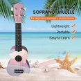 thumbnail image 1 of 21-inch Kids Soprano Ukulele with Gig Bag 4 Strings Basswood Plywood Ultrathin Uke for Beginners Teenagers, 1 of 5