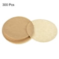 thumbnail image 3 of Uxcell 300pcs Parchment Paper Rounds, 4 inch Non Stick Baking Paper Liners for Baking Grilling Air Fryer Steaming, Brown, 3 of 5