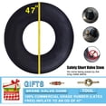 thumbnail image 2 of ZANGEROI Heavy Duty Truck Tire Floating Tube, Black, 2 of 7