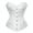 White, variant on Women's Bustier Corset Top Lace Up Corsets Plus Size Floral Vintage Overbust Corset