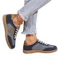 thumbnail image 4 of Willtoo Women's Fashion Sneakers Flat Low-Top Lace-Up Comfortable School Casual Tennis Shoes Non Slip Walking Travel Shoes, 4 of 5