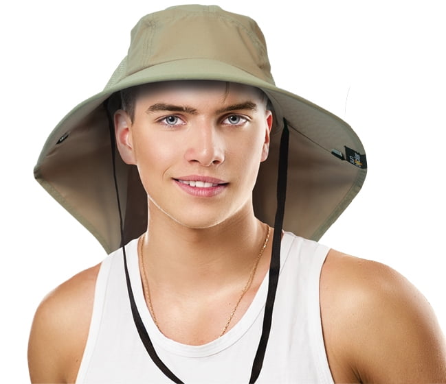 wide brim sun blocker hat