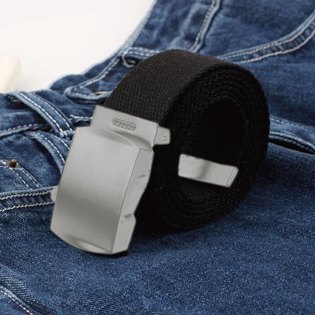Ceinture Automatique en Toile Mode Hommes Femmes Ceinture en Nylon Ventilateurs Boucle Ceinture Ceinture