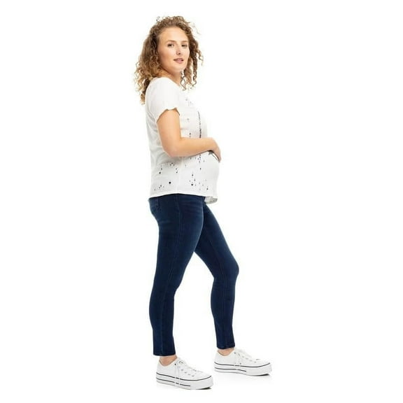 1822 Denim Ultimate Comfort Maternity Ankle Skinny Jeans with Bellyband in Marco 31