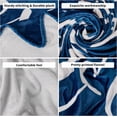 thumbnail image 2 of Best Mum Ever Blanket Mum Blanket Flannel Blanket for Mum Gift for Mum for Women on Her Birthday from Daughter Son(Blue), 2 of 6