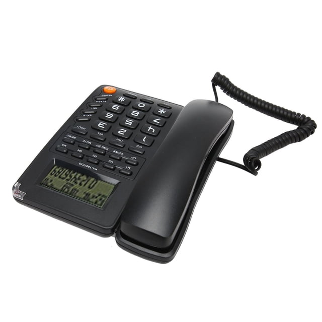 Teléfono con Cable Teléfono Fijo Interfaz Divisor Teléfono con Cables Fijos con Botones Grandes Teléfono Fijo con Botones Grandes para el Hogar la Oficina el