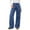 Dark Blue, variant on dGslk High Waist Wide Leg Jeans for Women Stretchy Loose Fit Denim Pants with Pockets Casual Trendy Trousers for Daily Wear Black L