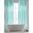thumbnail image 5 of Turquoise Ombre Striped Sheer Curtains for Living Room Bedroom, Modern Abstract Art Light Filtering Sheer Curtains, Rod Pocket Voile Window Drapes, 2 Panels Set 52"x 84", 5 of 7